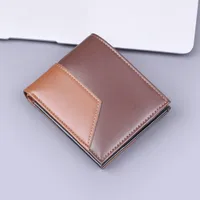 Wallet Men's High-end Sense Men's Short Wallet Men's Wallet 9-Card  Card Holder Wallet Multi-Card Holder sku image 2