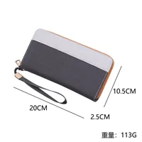 Men's Handbag Canvas Men's Wrist Bag New Clutch Bag Wrist Strap Men's Mobile Phone Bag Men's Long Zipper Wallet main image 2