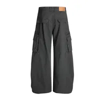 Jiayiku Men's  High-end Feeling Duffy Handsome American Retro Washed Crowdclothes Trendy Brand Machete Wide-leg Casual Pants main image 3