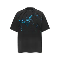 Jiayiku  Summer T-Shirt Men's American Retro Trendy Brand Burnt Flower Hole Heavy Industry Raw Edge Washed T-Shirt Short-Sleeved Men sku image 8