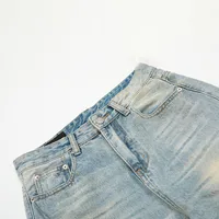 Jiayiku Trendy Brand  American Retro Washed Jeans Straight Simple Stylish Cleanfit Pants For Men And Women main image 4