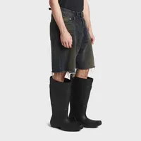 Jiayiku Men's  Summer Shorts  Street Fashion Brand Washed Mud-Dyed Cut Raw Edge Denim Pants main image 4