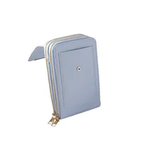 LENGRUI New  Fashion All-match PU Solid Color Multi-function Large Capacity Women's One-shoulder Cross-body Coin Purse main image 5