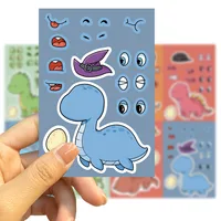 8 Original Dinosaur World Tyrannosaurus Rex Stickers Hands-on DIY Hand Account Phone Case Decoration  Wholesale Waterproof main image 2
