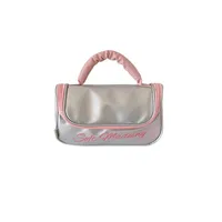 Ins Simple Large Capacity Portable Storage Bag Student High-value Stationery Pencil Case PU Portable Wash Bag Storage Bag main image 5