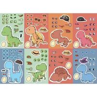 8 Original Dinosaur World Tyrannosaurus Rex Stickers Hands-on DIY Hand Account Phone Case Decoration  Wholesale Waterproof main image 5