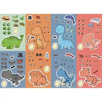 8 Original Dinosaur World Tyrannosaurus Rex Stickers Hands-on DIY Hand Account Phone Case Decoration  Wholesale Waterproof sku image 2