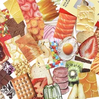 Infeel.Me Writing Paper Material Pack Food Diary Series Food Theme Handbook Base Message Note Paper main image 2