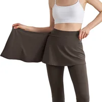 One-piece Outer Wear Sports Yoga Hip Covering Skirt Fitness Dance Anti-embarrassment Fart Curtain Outdoor Running Base Skirt main image 2