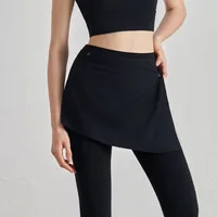 One-piece Outer Wear Sports Yoga Hip Covering Skirt Fitness Dance Anti-embarrassment Fart Curtain Outdoor Running Base Skirt sku image 3