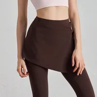 One-piece Outer Wear Sports Yoga Hip Covering Skirt Fitness Dance Anti-embarrassment Fart Curtain Outdoor Running Base Skirt sku image 8
