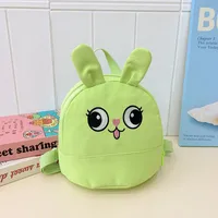 Kid'S Nylon Animal Cartoon Cute Square Zipper Functional Backpack sku image 1