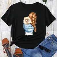 Women's T-shirt Short Sleeve T-Shirts Classic Style Streetwear Human Animal main image 1