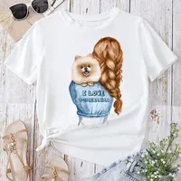 Women's T-shirt Short Sleeve T-Shirts Classic Style Streetwear Human Animal main image 2