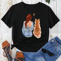 Women's T-shirt Short Sleeve T-Shirts Classic Style Streetwear Human Animal main image 3
