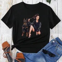 Women's T-shirt Short Sleeve T-Shirts Classic Style Streetwear Human Animal main image 4