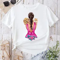 Women's T-shirt Short Sleeve T-Shirts Classic Style Streetwear Human Animal main image 5