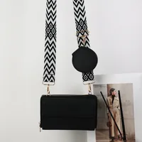 New Mobile Phone Bag Multi-functional Large Capacity Bag Simple New Litchi Pattern Women's Shoulder Crossbody Bag sku image 1