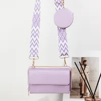 New Mobile Phone Bag Multi-functional Large Capacity Bag Simple New Litchi Pattern Women's Shoulder Crossbody Bag sku image 2
