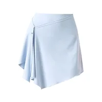 Two-Piece Short Skirt High Waist Hip Lifting Naked Yoga Pants Shorts Fart Curtain Outer Wear Running Pants Breathable Fitness Summer main image 3