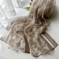 Women's Elegant Sweet Color Block  Silk Silk Scarf sku image 16