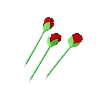 Three-Dimensional Simulated Rose Gift Pen Student High-Looking Desktop Ornaments Ballpoint Pen Decorative Pen Wedding Sign-In Pen main image 5