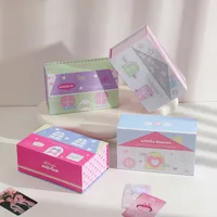 Ins Wind Magnetic Storage Paper Box Star-chasing Album Card Dust-proof Card Box High-value Office Desktop Notes Storage Box main image 2