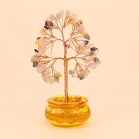 Manufacturer Wholesale Amethyst Money Tree Natural Energy Crystal Life Tree Agate Crystal Tree Ornaments H18 sku image 6