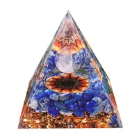 Popular Crystal Gravel Pyramid Ornaments Home Resin Glue Handicrafts Office Decoration Gifts main image 5