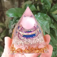 Popular Crystal Gravel Pyramid Ornaments Home Resin Glue Handicrafts Office Decoration Gifts main image 3