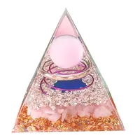 Popular Crystal Gravel Pyramid Ornaments Home Resin Glue Handicrafts Office Decoration Gifts main image 5