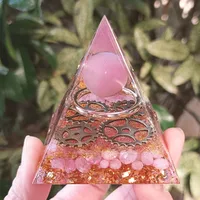 Popular Crystal Gravel Pyramid Ornaments Home Resin Glue Handicrafts Office Decoration Gifts main image 1