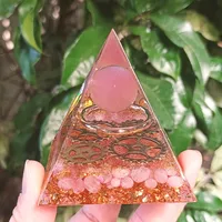 Popular Crystal Gravel Pyramid Ornaments Home Resin Glue Handicrafts Office Decoration Gifts main image 3