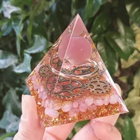 Popular Crystal Gravel Pyramid Ornaments Home Resin Glue Handicrafts Office Decoration Gifts main image 4