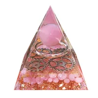 Popular Crystal Gravel Pyramid Ornaments Home Resin Glue Handicrafts Office Decoration Gifts main image 5