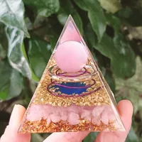Popular Crystal Gravel Pyramid Ornaments Home Resin Glue Handicrafts Office Decoration Gifts main image 1