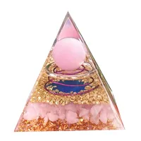 Popular Crystal Gravel Pyramid Ornaments Home Resin Glue Handicrafts Office Decoration Gifts main image 2