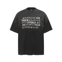 Jiayiku  Summer Cotton T-shirt American Retro Trendy Brand Niche Embroidery Dirty Dye Washed T-shirt Short Sleeve T-shirt For Men And Women main image 2