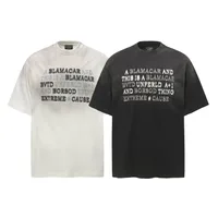 Jiayiku  Summer Cotton T-shirt American Retro Trendy Brand Niche Embroidery Dirty Dye Washed T-shirt Short Sleeve T-shirt For Men And Women main image 5
