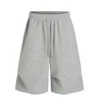 Jiayiku Men's  Summer Five-Point Pants New American Retro Sweatpants Couple Style Simple Wide-Leg Casual Pants sku image 3