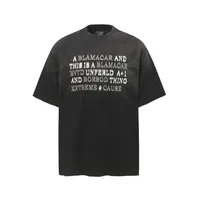 Jiayiku  Summer Cotton T-shirt American Retro Trendy Brand Niche Embroidery Dirty Dye Washed T-shirt Short Sleeve T-shirt For Men And Women sku image 6
