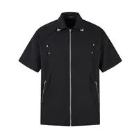 Jiayiku Men's  Summer Short-Sleeve Shirt New Style Cleanfit Niche Design Zipper Shirt Handsome main image 1
