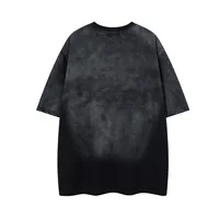 Jiayiku Men's Summer Short-Sleeved T-Shirt Pure Cotton American Hip-Hop Trendy Brand Retro Washed Cotton Embroidered T-Shirt Short-Sleeved main image 4