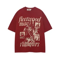 Jiayiku Trendy Brand  Summer T-Shirt New American Retro Couple T-Shirt Loose Creative Printed Cotton Short-Sleeved main image 1