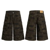 Jiayiku  Summer Pants Men's American Style Fashion Brand Vintage Camouflage Workwear Loose Wide Leg Casual Pants main image 5