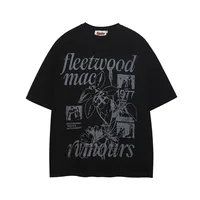 Jiayiku Trendy Brand  Summer T-Shirt New American Retro Couple T-Shirt Loose Creative Printed Cotton Short-Sleeved main image 2