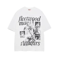 Jiayiku Trendy Brand  Summer T-Shirt New American Retro Couple T-Shirt Loose Creative Printed Cotton Short-Sleeved main image 3
