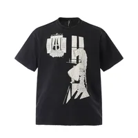 Jiayiku  Summer T-shirt Short-sleeved Men's American Style Retro Trendy Brand Base Shirt Washed Old T-shirt Cotton Loose sku image 1