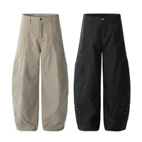 Jiayiku Trendy Brand  New American Style Retro Paratrooper Scimitar Casual Pants Men's And Women's Loose Pants With Wide Legs main image 5