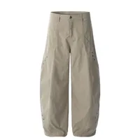 Jiayiku Trendy Brand  New American Style Retro Paratrooper Scimitar Casual Pants Men's And Women's Loose Pants With Wide Legs sku image 5